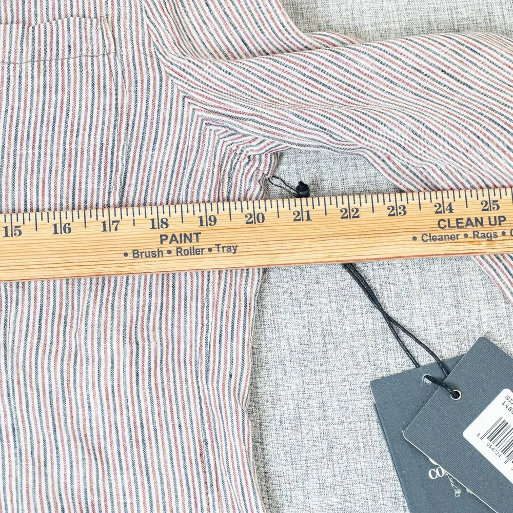 CP COMPANY Linen Unstructured Blazer Jacket Red Blue striped size 50IT 40US